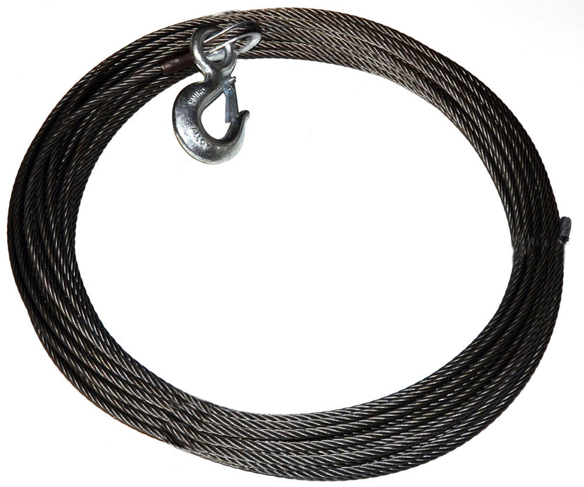 Warn 23674 WIRE ROPE ASSEMBLY 3/8 Inch Diameter x 125 Foot Length