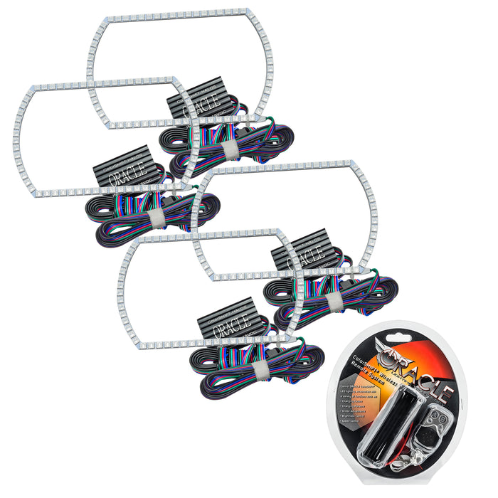 ORACLE 2014-2015 Chevrolet Silverado Headlight Projector Halo - ColorSHIFT - with RF Controller
