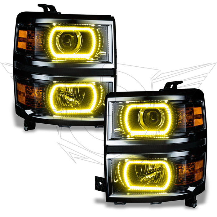 ORACLE 2014-2015 Chevrolet Silverado Headlight Projector Halo - ColorSHIFT - with No Controller