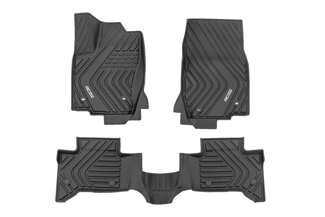 Rough Country Flex-Fit Floor Mats - FR &amp; RR | Toyota Land Cruiser 4WD (2024-2025)