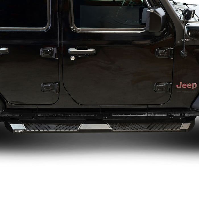 Westin AT6 Running Boards | Textured Black | Jeep Wrangler JL (2018-2026) | P/N 24-64065, view 10