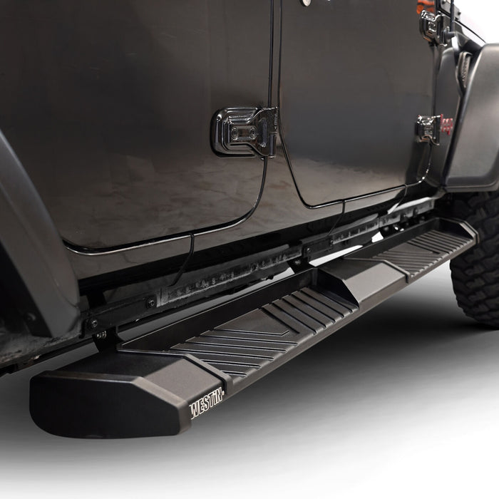 Westin AT6 Running Boards | Textured Black | Jeep Wrangler JL (2018-2026) | P/N 24-64065, view 12
