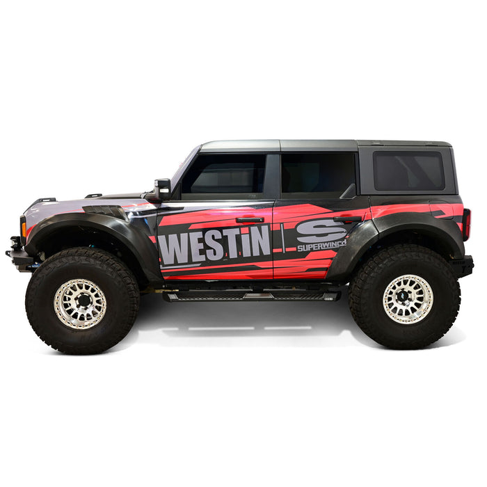 Westin AT6 Running Boards | Textured Black | Ford Bronco (2021-2026) | P/N 24-64195, view 11