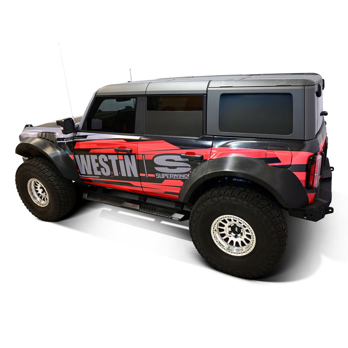 Westin AT6 Running Boards | Textured Black | Ford Bronco (2021-2026) | P/N 24-64195, view 12
