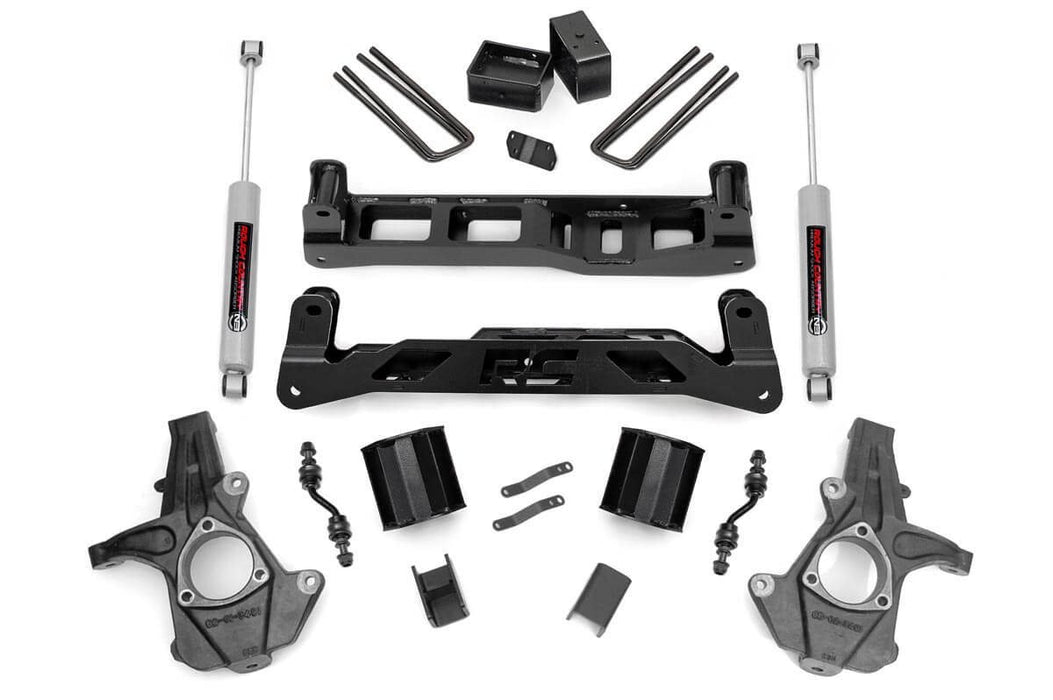 Rough Country 5 Inch Lift Kit - Alum/Stamp Steel | Chevy/GMC 1500 (14-18 &amp; Classic)