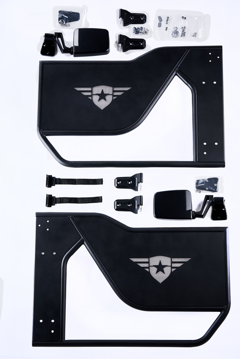 Combat Off Road Tube Doors - Front Pair | Jeep JL/JLU Wrangler (18-26) | P/N 25-1046