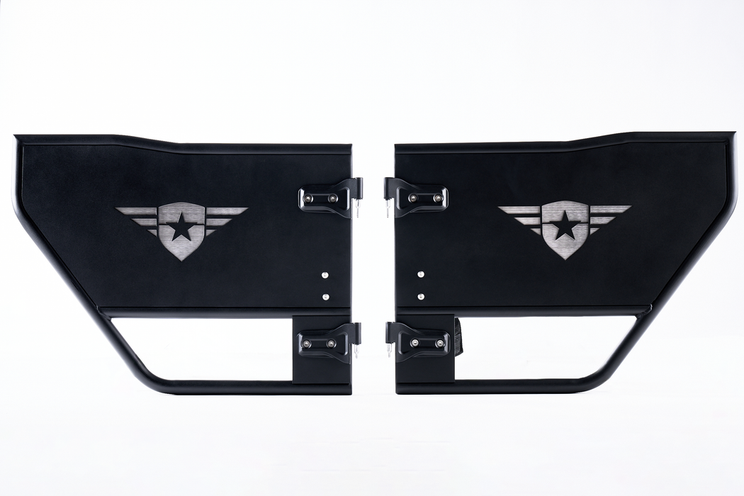 Combat Off Road Tube Doors - Rear Pair | Jeep JL/JLU Wrangler (18-26) | P/N 25-1049