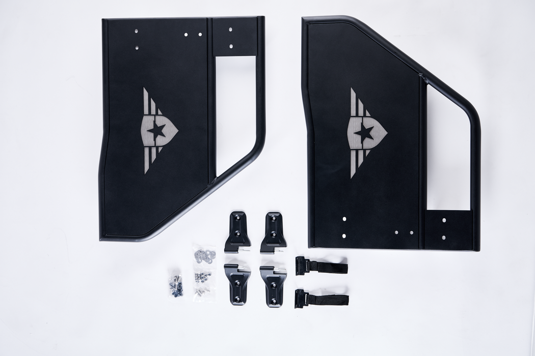 Combat Off Road Tube Doors - Rear Pair | Jeep JL/JLU Wrangler (18-26) | P/N 25-1049