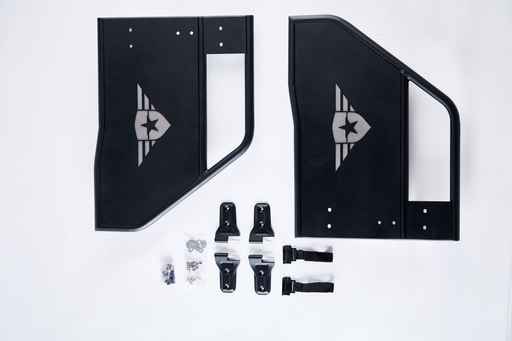 Combat Off Road Tube Doors - Rear Pair | Jeep JL/JLU Wrangler (18-26) | P/N 25-1049