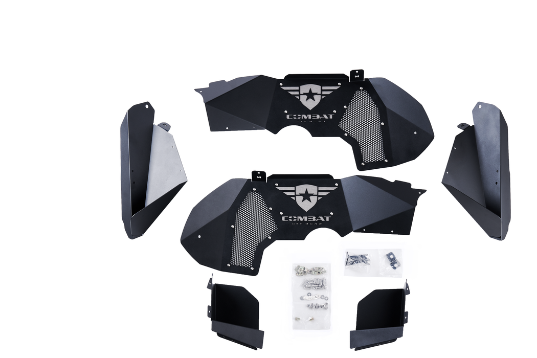 Combat Off Road Aluminum Inner Fender Liners - Front Pair | Jeep JL/JLU Wrangler (18-26) | P/N 25-1066