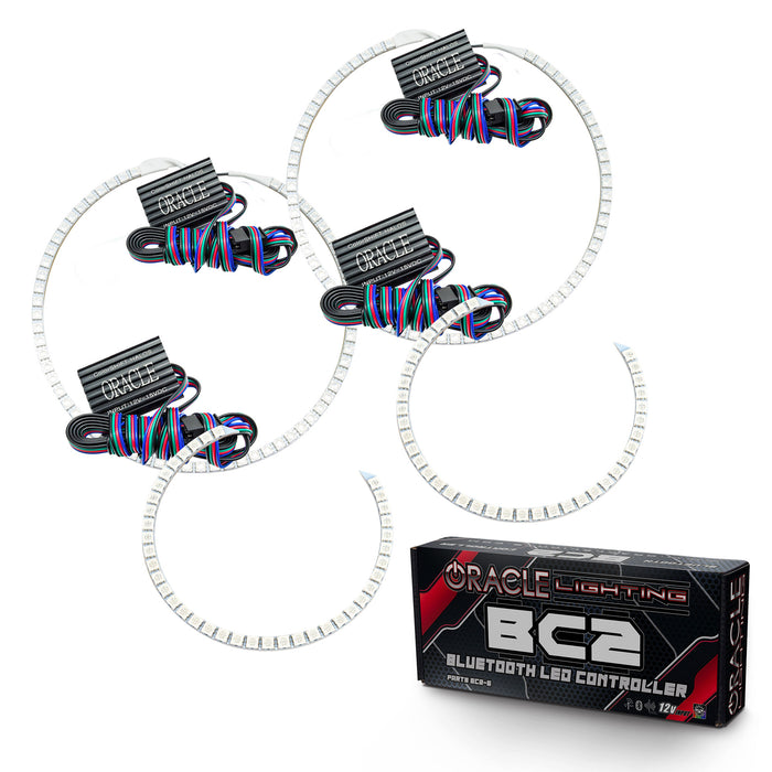 ORACLE 2008-2016 Toyota Sequoia LED Headlight Halo Kit - ColorSHIFT - with BC2 Controller