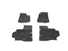 Jeep Wrangler JL 4-Door All-Weather Floor Mats, Gas, Black