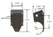 2 5/8 Inch Axle Link Bracket Dimensions