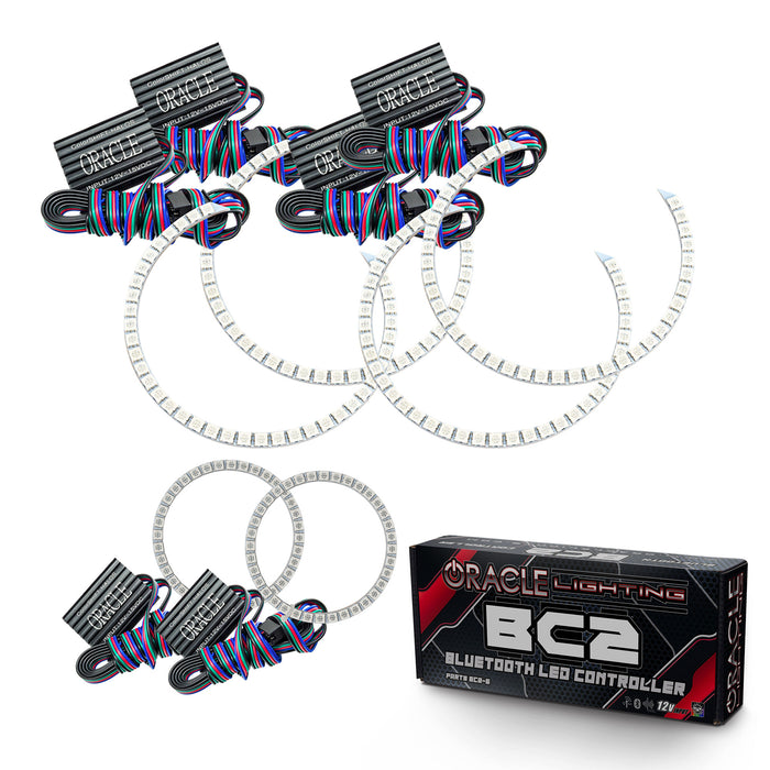 ORACLE 2011-2013 Jeep Grand Cherokee Headlight Triple Halo - ColorSHIFT - with BC2 Controller