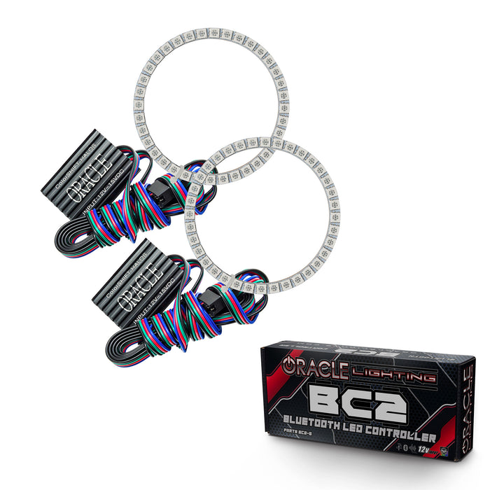 ORACLE 2012-2015 Ford Explorer LED Headlight Halo Kit - ColorSHIFT - with BC2 Controller