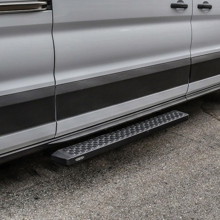 Westin Grate Steps Running Boards | Textured Black | Single 54 Inch Passenger Sliding Door | P/N 27-80015, view 11