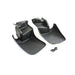 Molded Splash Guards, Rear, Black with Jeep Logo