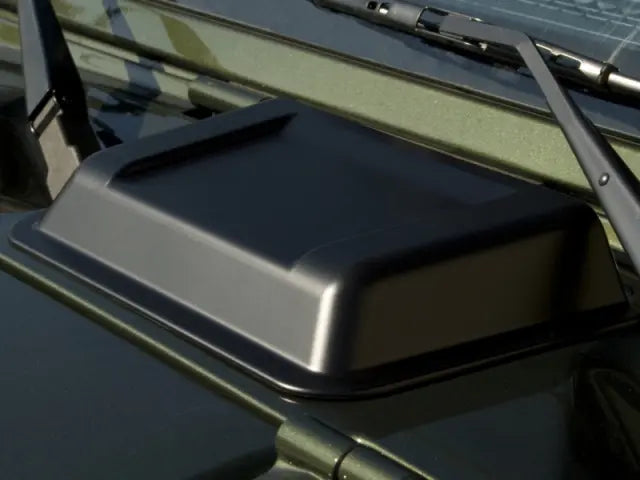 Hood Scoop, Paintable Black ABS, Tape-On Mount