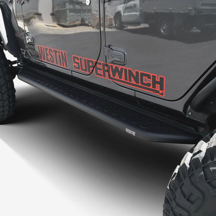 Westin Outlaw Running Boards | Textured Black | Jeep Wrangler JL (2018-2025) | P/N 28-34065, view 8