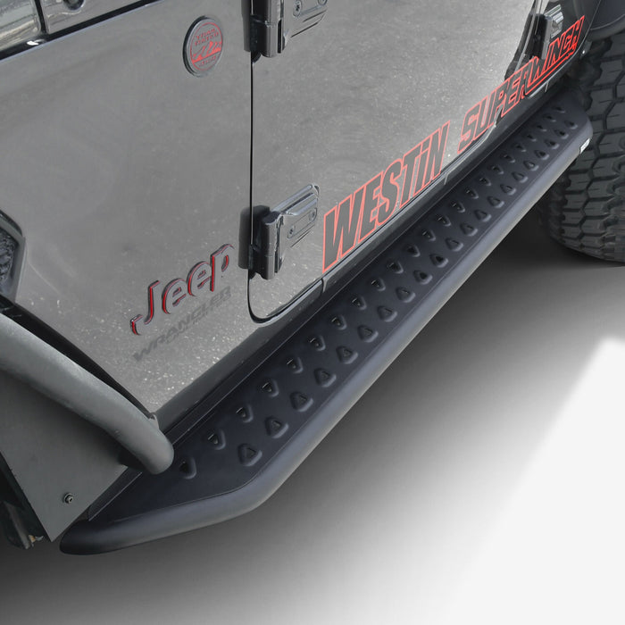Westin Outlaw Running Boards | Textured Black | Jeep Wrangler JL (2018-2025) | P/N 28-34065, view 9