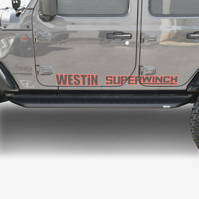 Westin Outlaw Running Boards | Textured Black | Jeep Wrangler JL (2018-2025) | P/N 28-34065, view 10