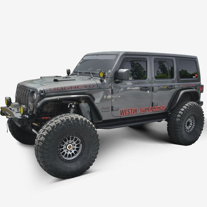 Westin Outlaw Running Boards | Textured Black | Jeep Wrangler JL (2018-2025) | P/N 28-34065, view 11