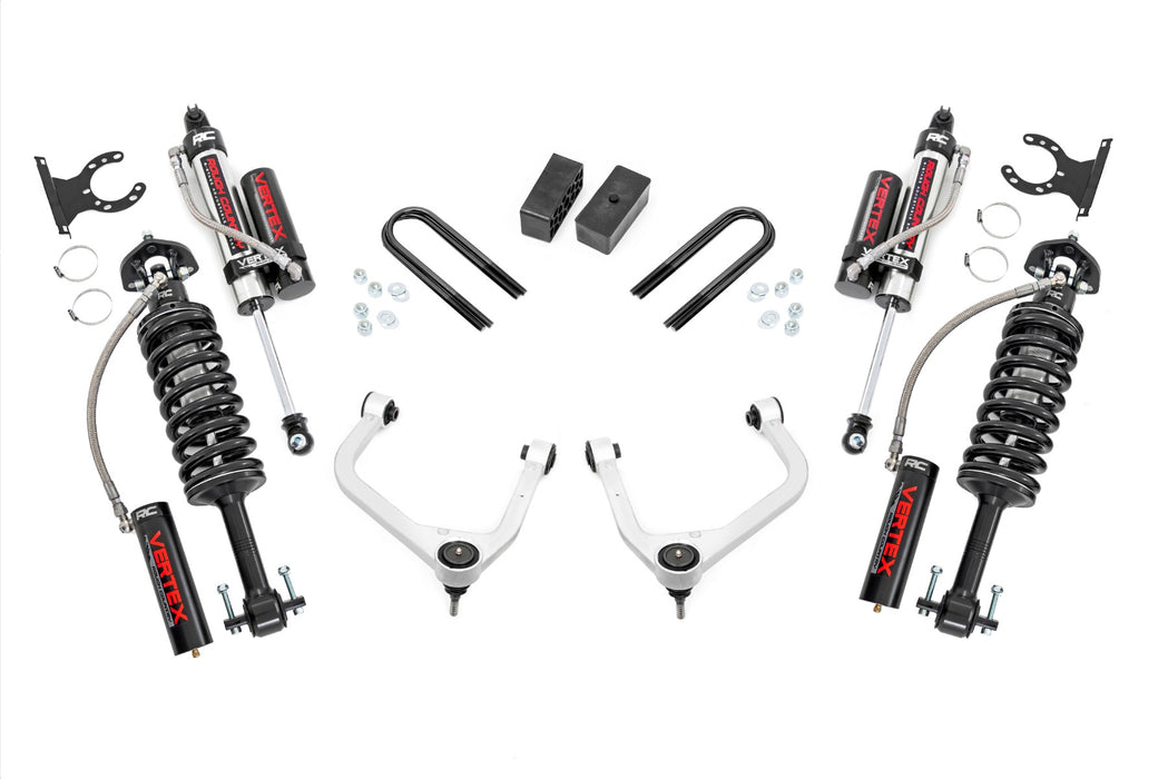 Rough Country 3.5 Inch Lift Kit, Mono Leaf Rear, Vertex, GMC Sierra 1500 2WD/4WD (2025)