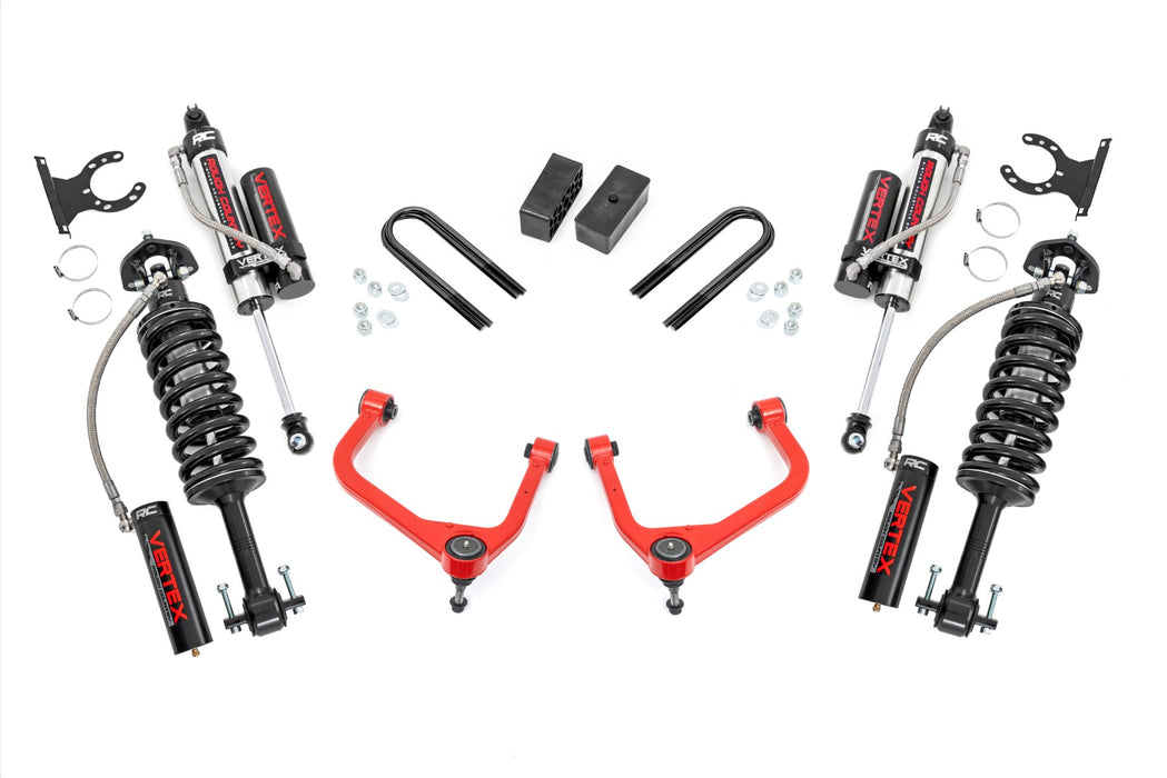 Rough Country 3.5 Inch Lift Kit, Mono Leaf Rear, Vertex, GMC Sierra 1500 2WD/4WD (2025)