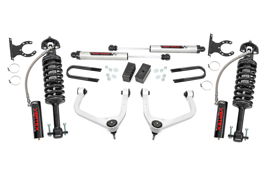 Rough Country 3.5 Inch Lift Kit, Mono Leaf Rear, Vertex/V2, GMC Sierra 1500 2WD/4WD (2025)