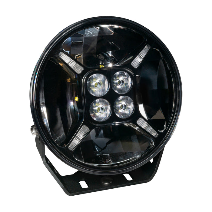 ORACLE 9" Multifunction 120W LED Spotlight – Round Post Mount, 5,700K