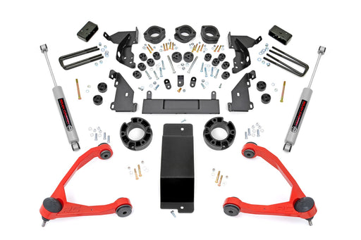 Rough Country 4.75 Inch Lift Kit, Red UCA, Combo, Chevy/GMC 1500 (2014-2015)