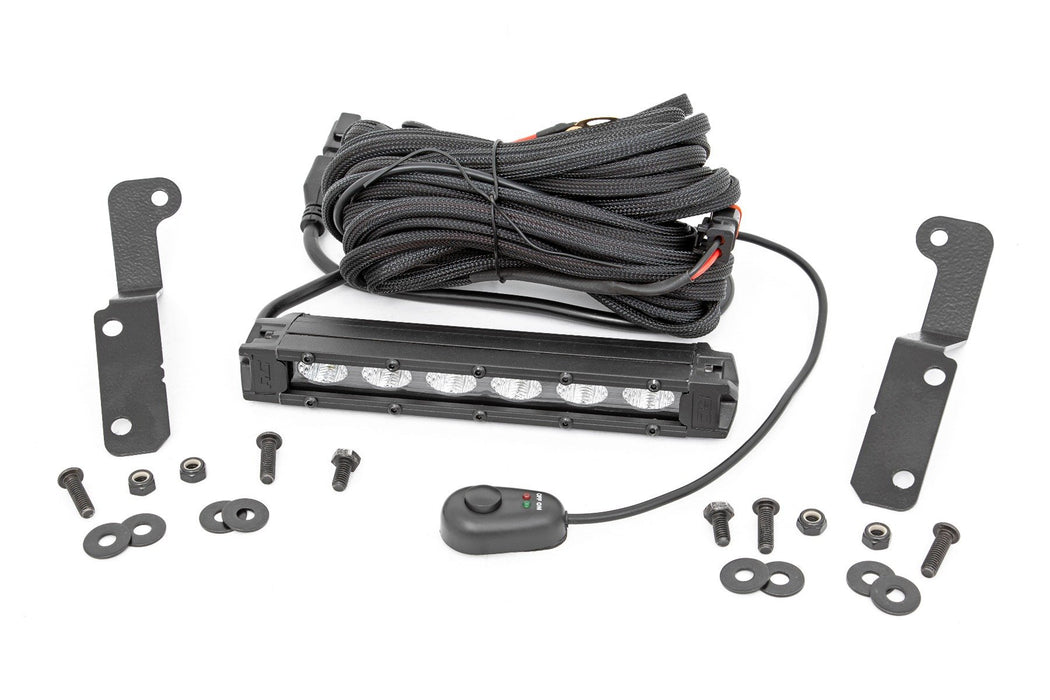 Rough Country LED Light Kit - Cowl Mount - 6" Black Slimline | Can-Am Maverick X3