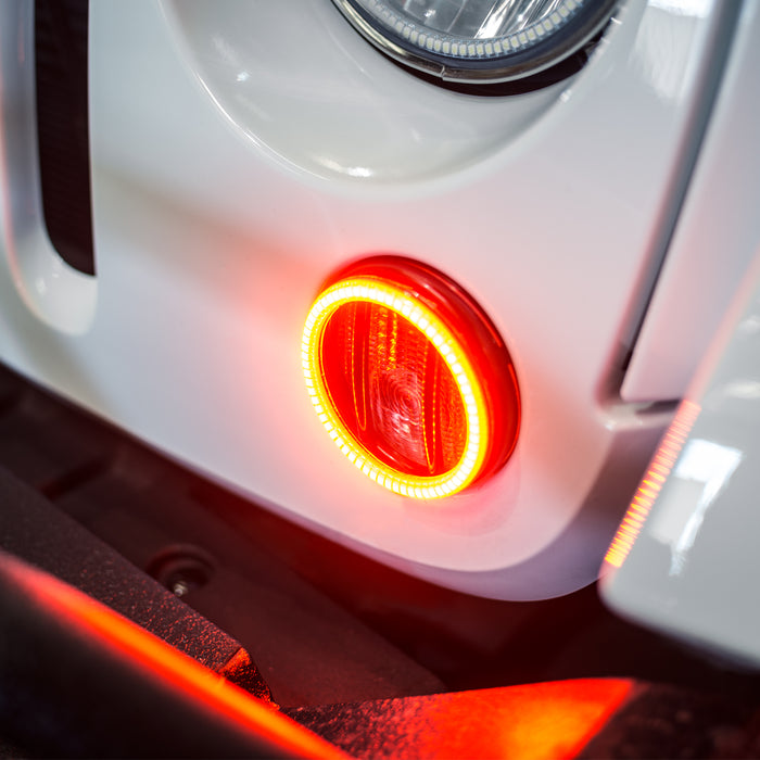 ORACLE Surface Mount LED Turn Signal Halo Kit, Amber, Jeep Wrangler (2007-2017), view 3