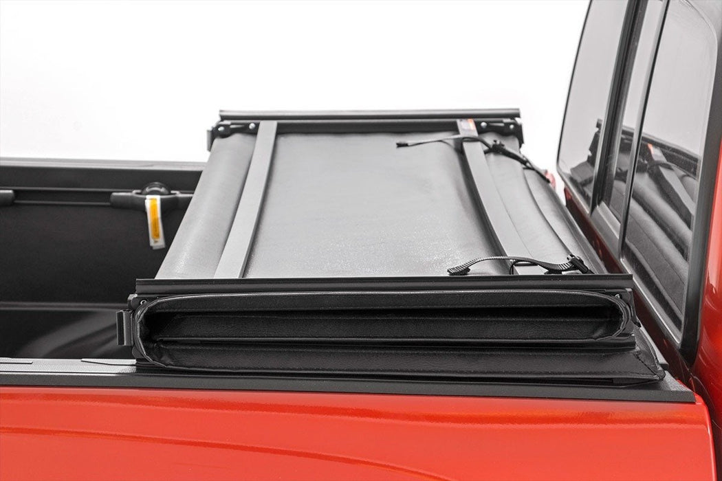 Rough Country Soft Tri-Fold Bed Cover, 6'7" Bed, Ford F-150 (2021-2025)/F-150 Lightning (2022-2025), view 4