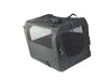 Collapsible Pet Kennel, Black Nylon Mesh, 3 Doors