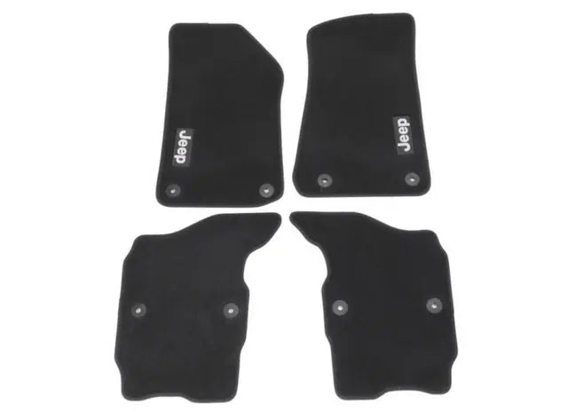 Jeep Wrangler JL 4-Door 4xe Carpet Floor Mats, Black