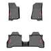 All-Weather Floor Mats, 4-Piece, Black, Red Jeep Logo