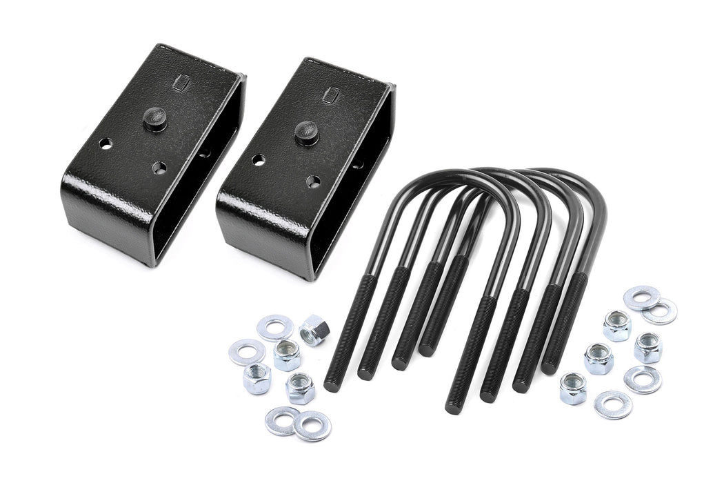 Rough Country 2 Inch Block &amp; U-Bolt Kit | Ford F-250 Super Duty 2WD/4WD (2005-2010)