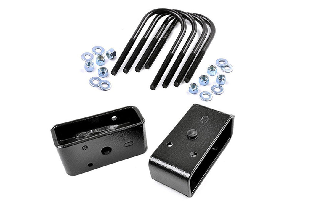 Rough Country 2 Inch Block &amp; U-Bolt Kit | Ford F-250 Super Duty 2WD/4WD (2011-2016)
