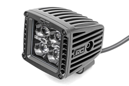 Rough Country 2 Inch Black Series LED Light Pods, Spot, Square, Cool White DRL, view 2