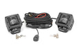 Rough Country 2 Inch Black Series LED Light Pods, SAE Fog, Pair