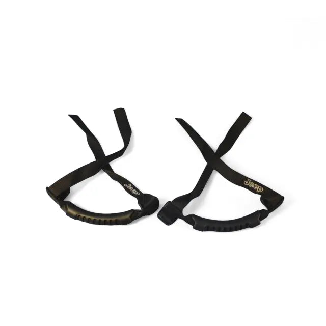 Sport Bar Grab Handles, Pair, Embroidered Jeep Logo