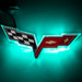 ORACLE 2005-2013 Chevrolet Corvette C6 LED Rear Illuminated Emblem - Aqua