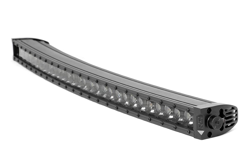 Rough Country 30 Inch Black Series LED Light Bar - Curved - Single Row - Cool White DRL