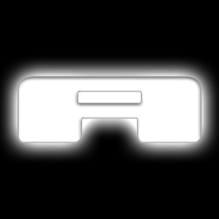 ORACLE Universal Illuminated LED Letter Badges, Matte White Surface Finish, A, White
