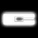 ORACLE Universal Illuminated LED Letter Badges, Matte White Surface Finish, C, White