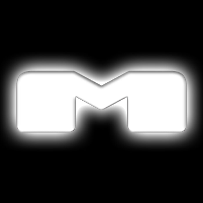 ORACLE Universal Illuminated LED Letter Badges, Matte White Surface Finish, M, White