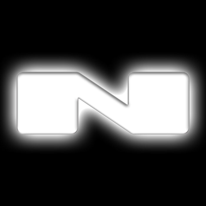 ORACLE Universal Illuminated LED Letter Badges, Matte White Surface Finish, N, White