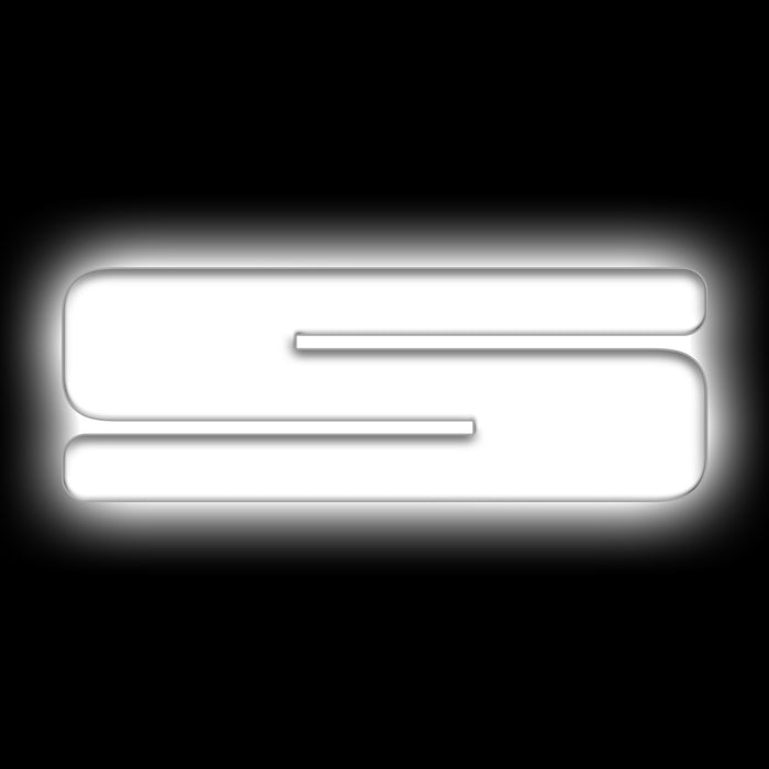 ORACLE Universal Illuminated LED Letter Badges, Matte White Surface Finish, S, White