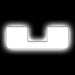 ORACLE Universal Illuminated LED Letter Badges, Matte White Surface Finish, U, White
